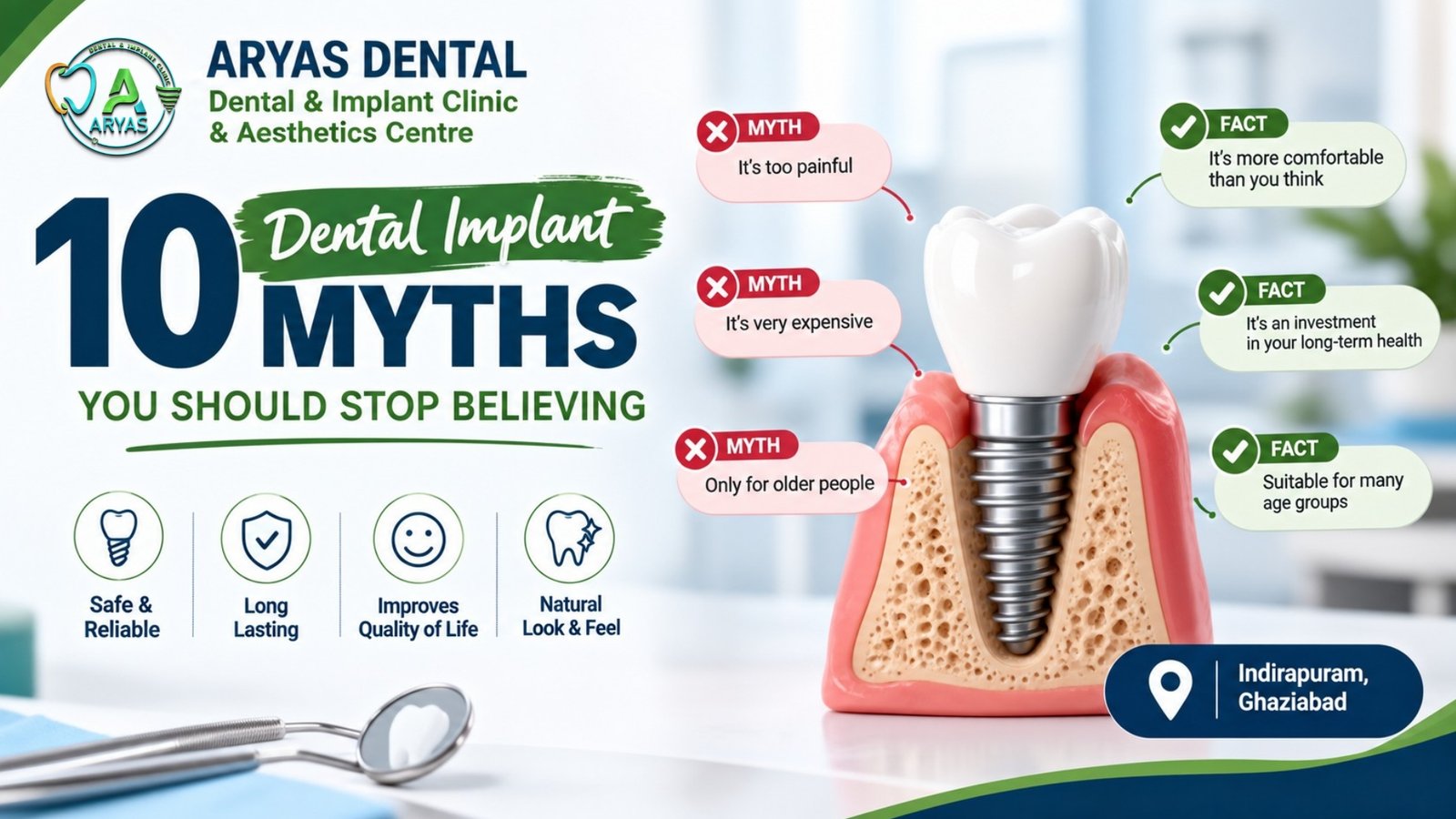 10 Dental Implant Myths You Should Stop Believing